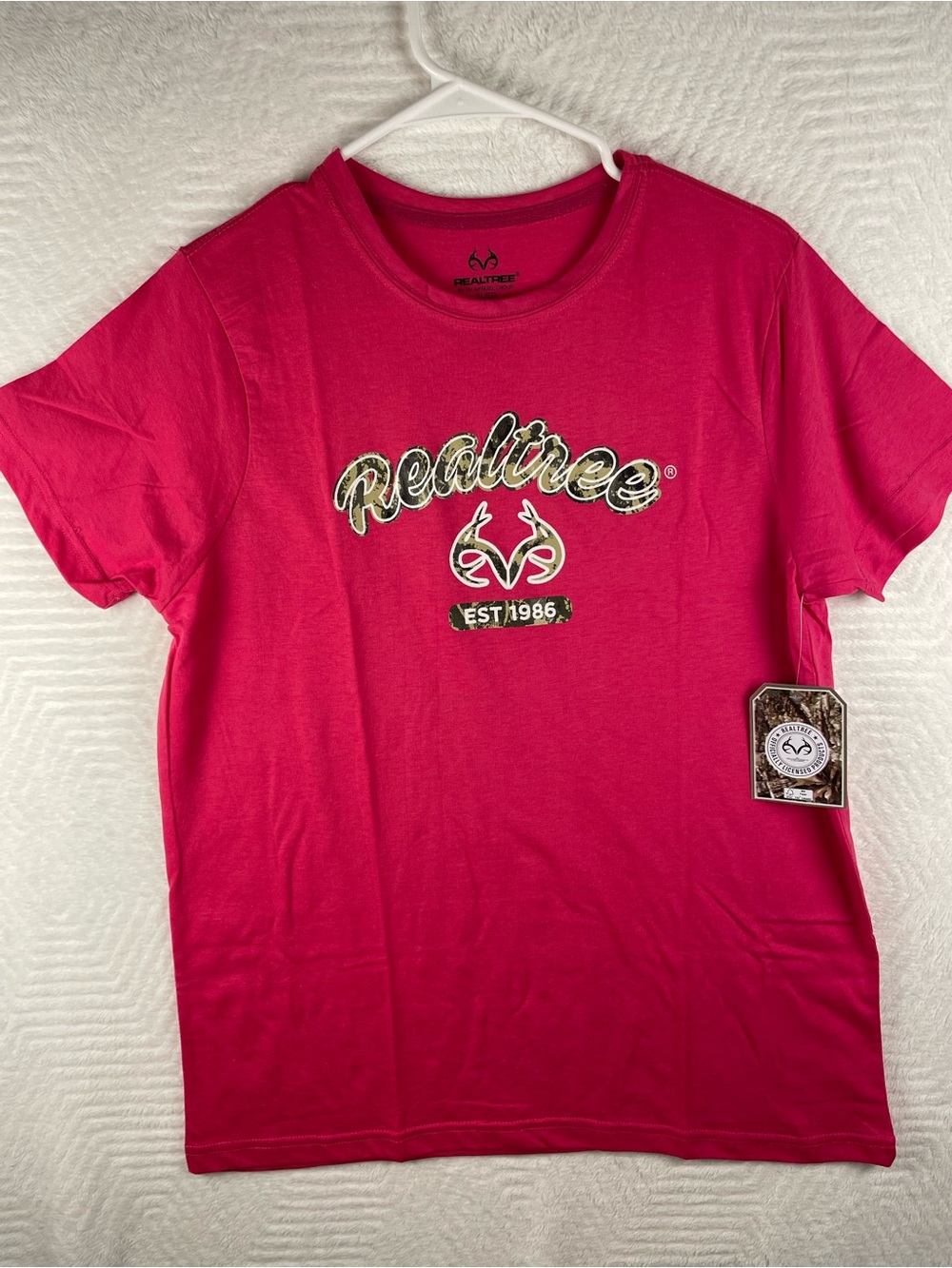 Realtree Bright Pink Short Sleeve Logo Tee